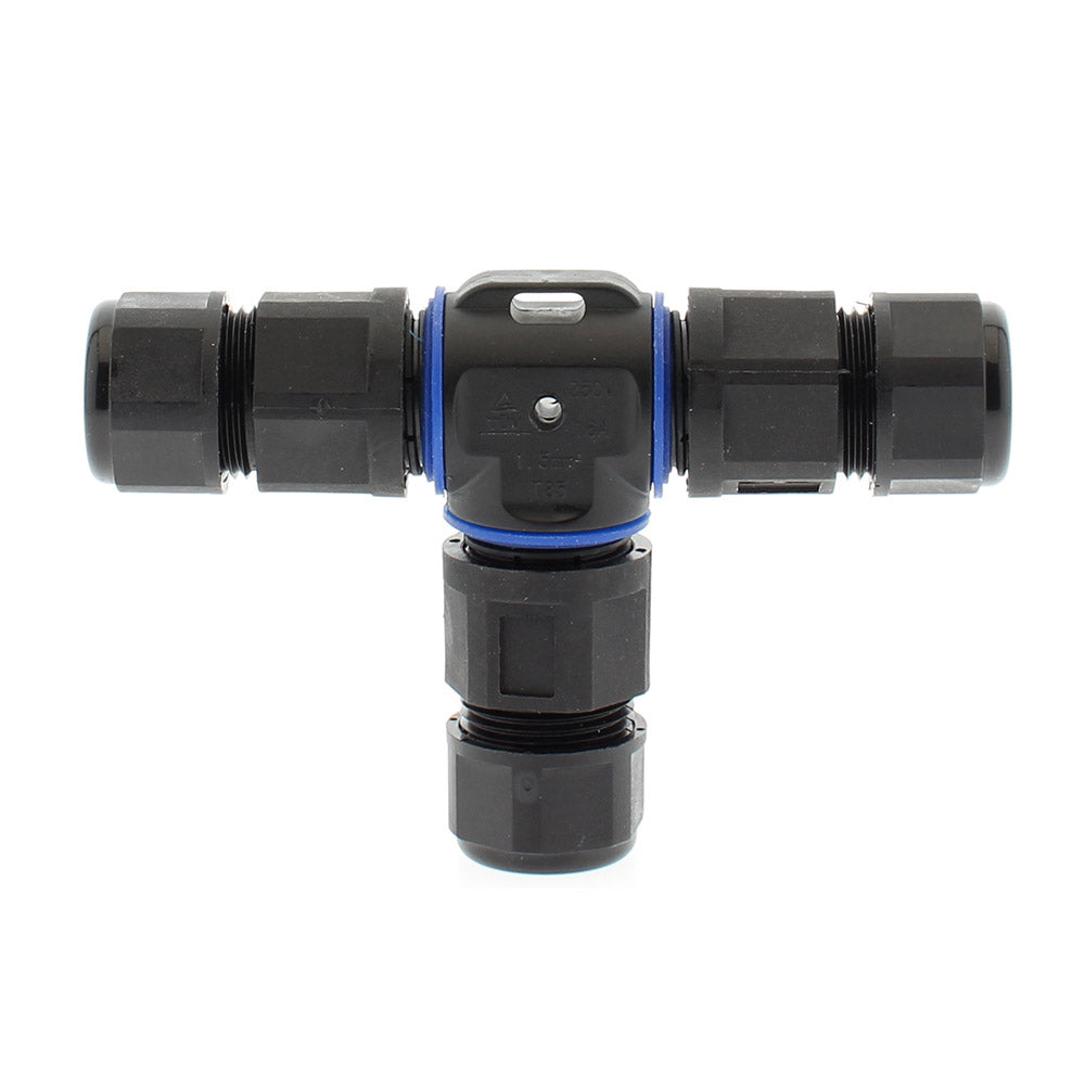 Conector IP68, 110mm, Ø12-6mm, 3 cables 0.5-2.5mm2, 16A ideal para la conexión de cables de sección desde 0.5 hasta 2,5 mm2.