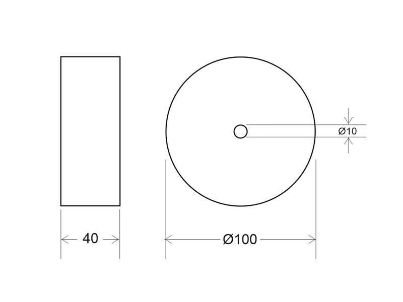 Florón redondo silver, Ø100x36mm. Facilita la instalación y oculta los cables de conexión de las lámparas suspendidas.