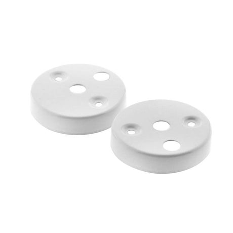 Florón redondo blanco, Ø60x14mm, 2 unidades