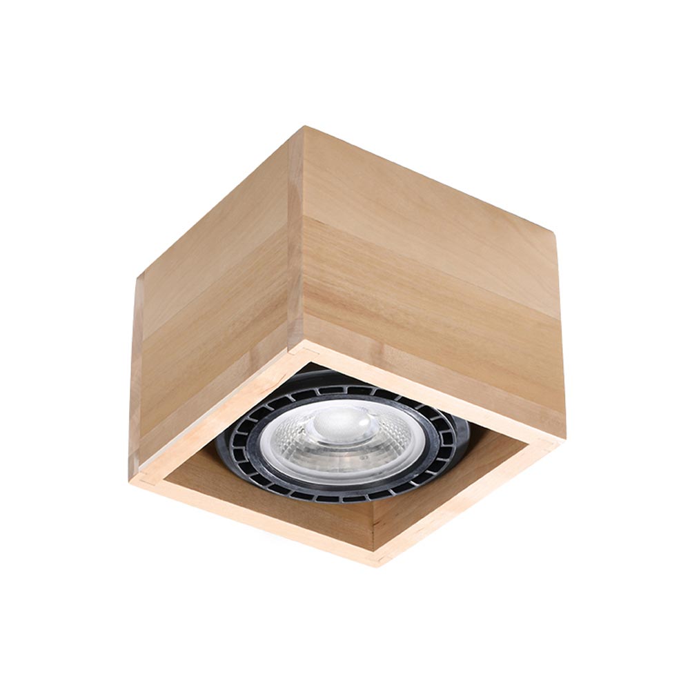 Luminaria de Madera QUATRO 1, GU10