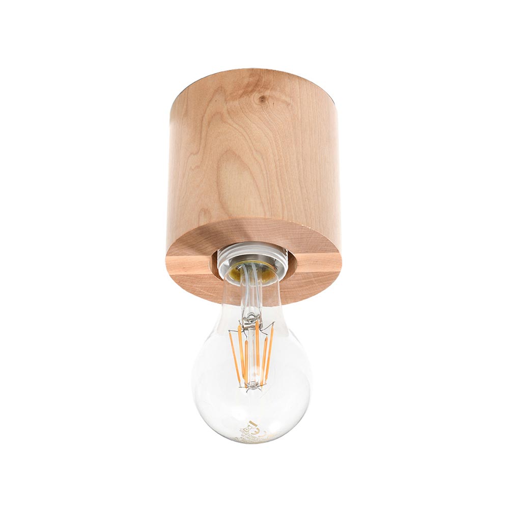 Lámpara de Madera para techo SALGADO, E27