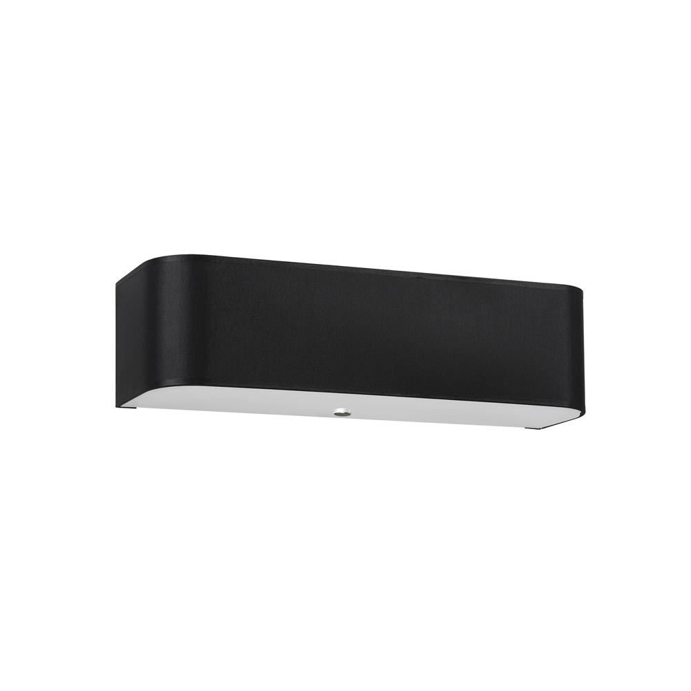 Aplique de pared LOKKO negro, E27
