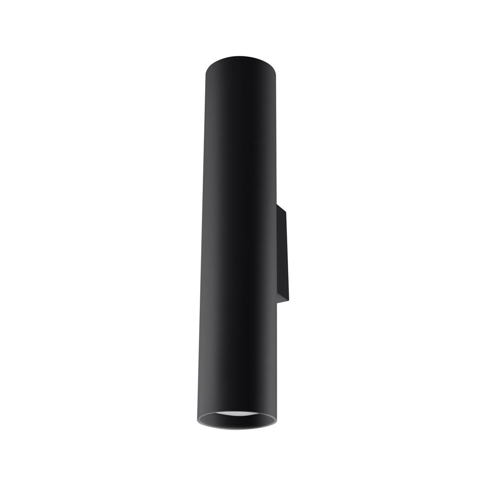Aplique de pared LAGOS 2 negro, GU10