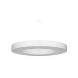 Lámpara suspendida SATURNO SLIM 90 blanca, E27