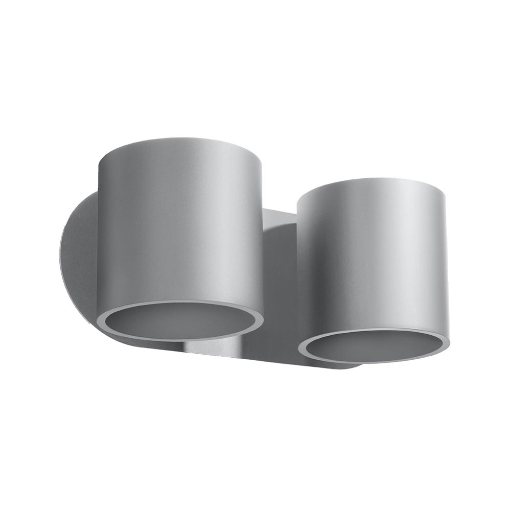 Aplique de pared ORBIS 2 gris, G9