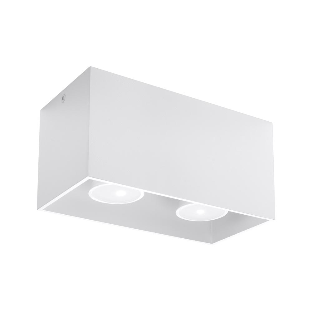 Aplique de techo QUAD blanco, GU10
