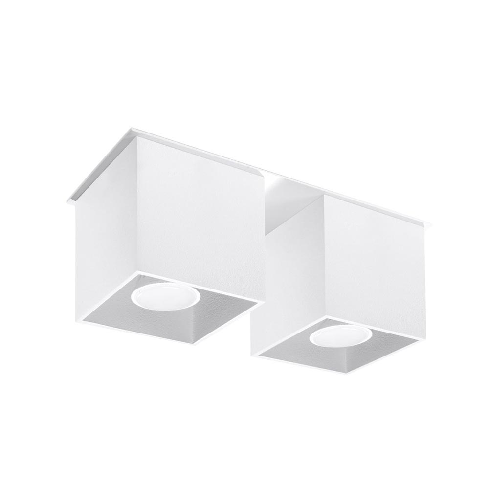 Aplique de techo QUAD 2 blanco, GU10