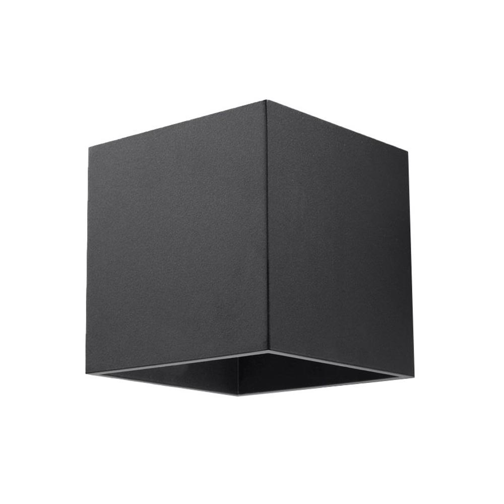 Aplique de pared QUAD 1 negro, G9