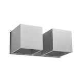 Aplique de pared QUAD 2 gris, G9