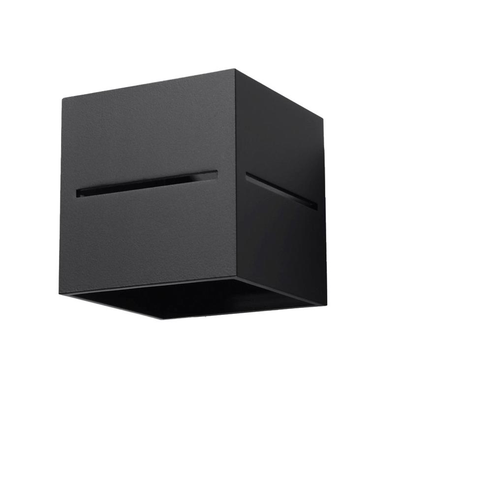 Aplique de pared LOBO negro, G9