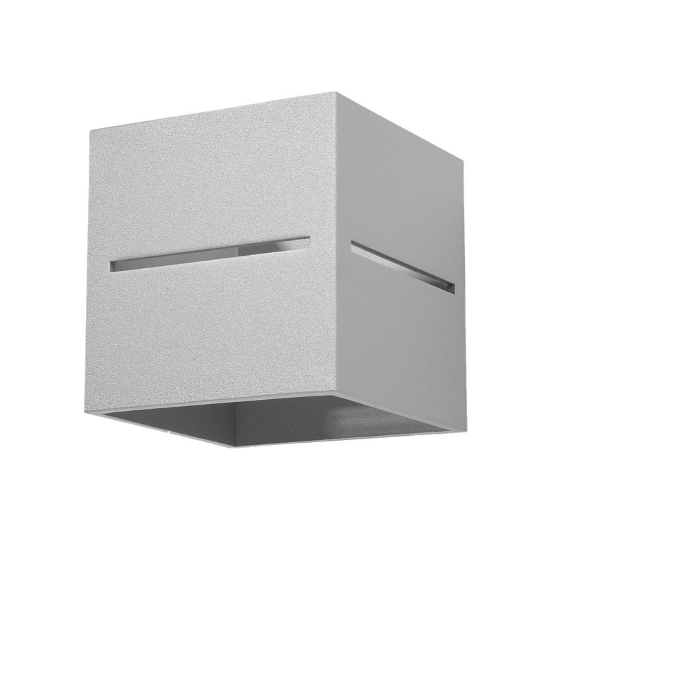 Aplique de pared LOBO gris, G9