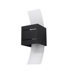 Aplique de pared LORETO negro, G9