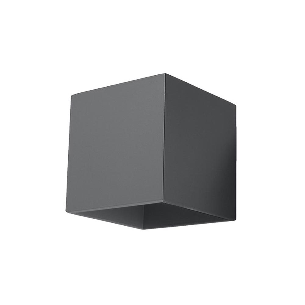 Aplique de pared QUAD 1 antracita, G9