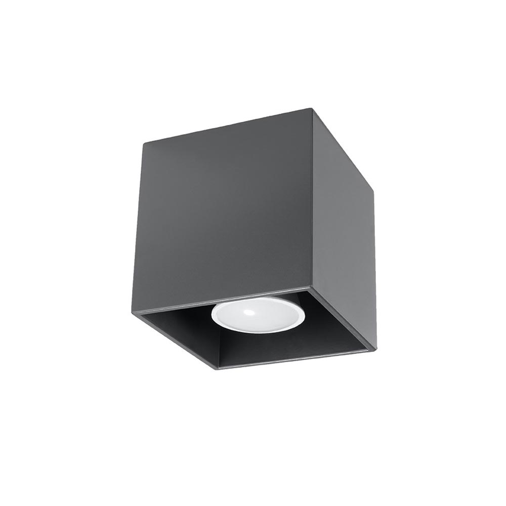 Aplique de techo QUAD 1 antracita, GU10