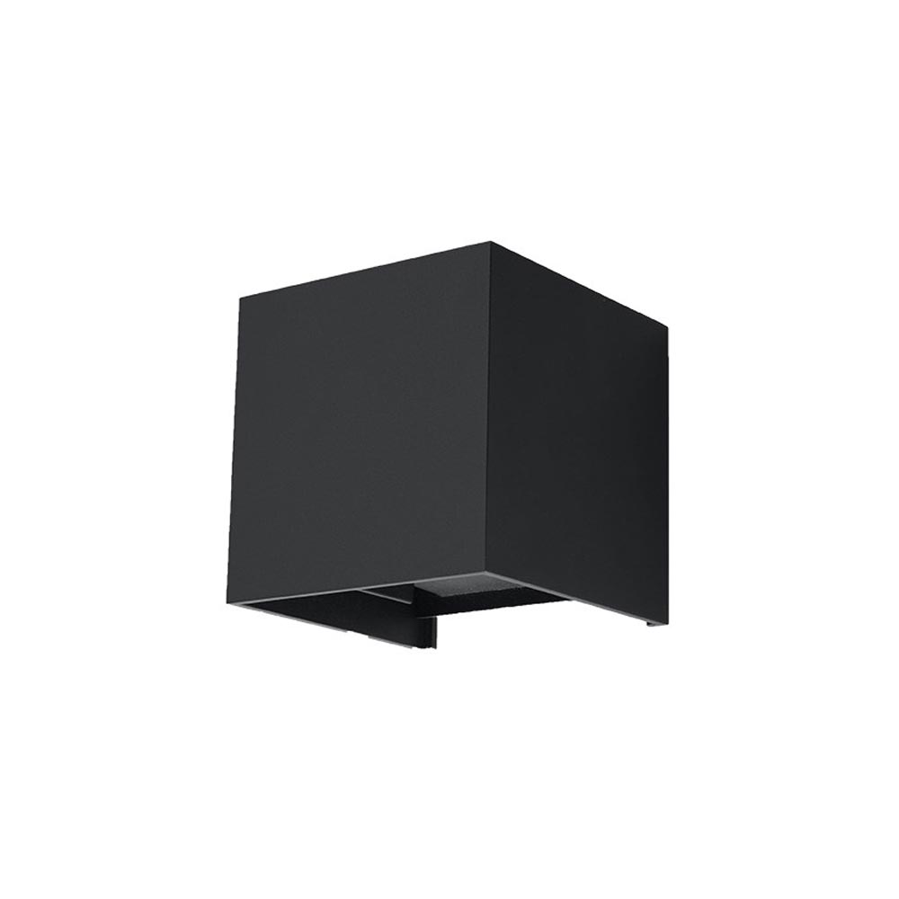 Aplique de pared LUCA LED 6w, negro, IP54