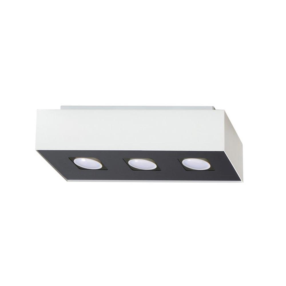Aplique de techo MONO 3 blanco, GU10