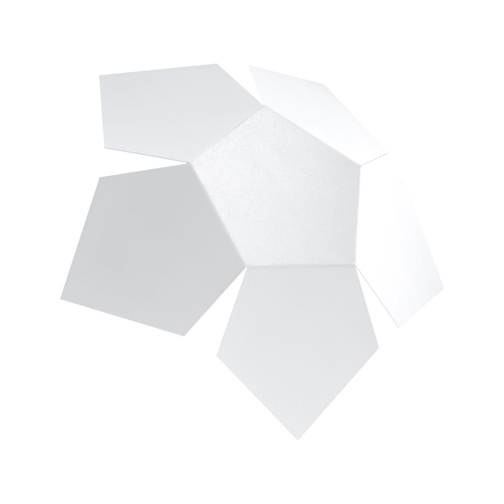 Aplique de pared PENTA blanco, G9
