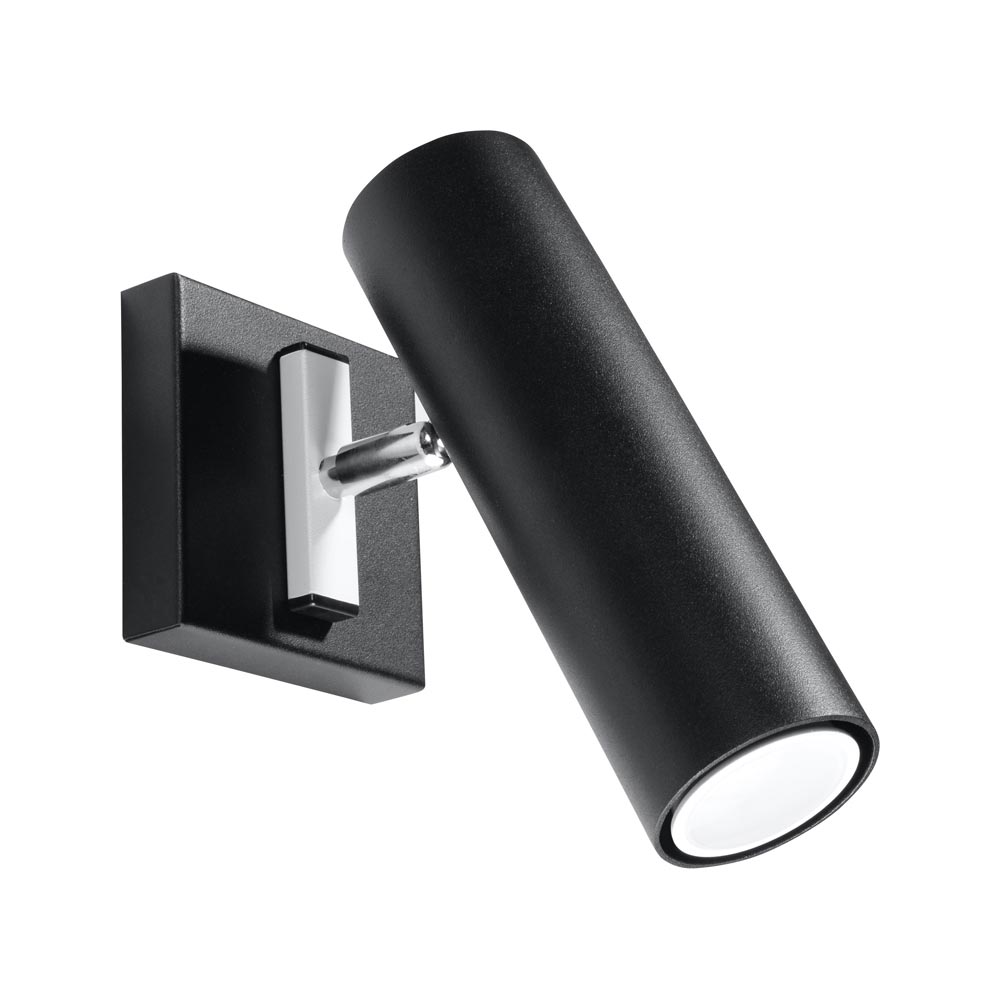 Aplique de pared DIREZIONE negro, GU10