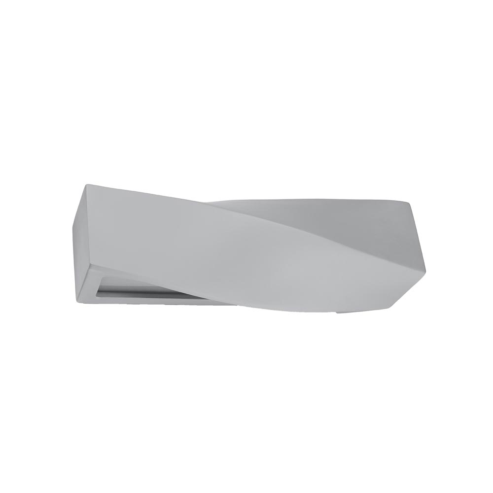 Aplique de cerámica SIGMA gris, E27