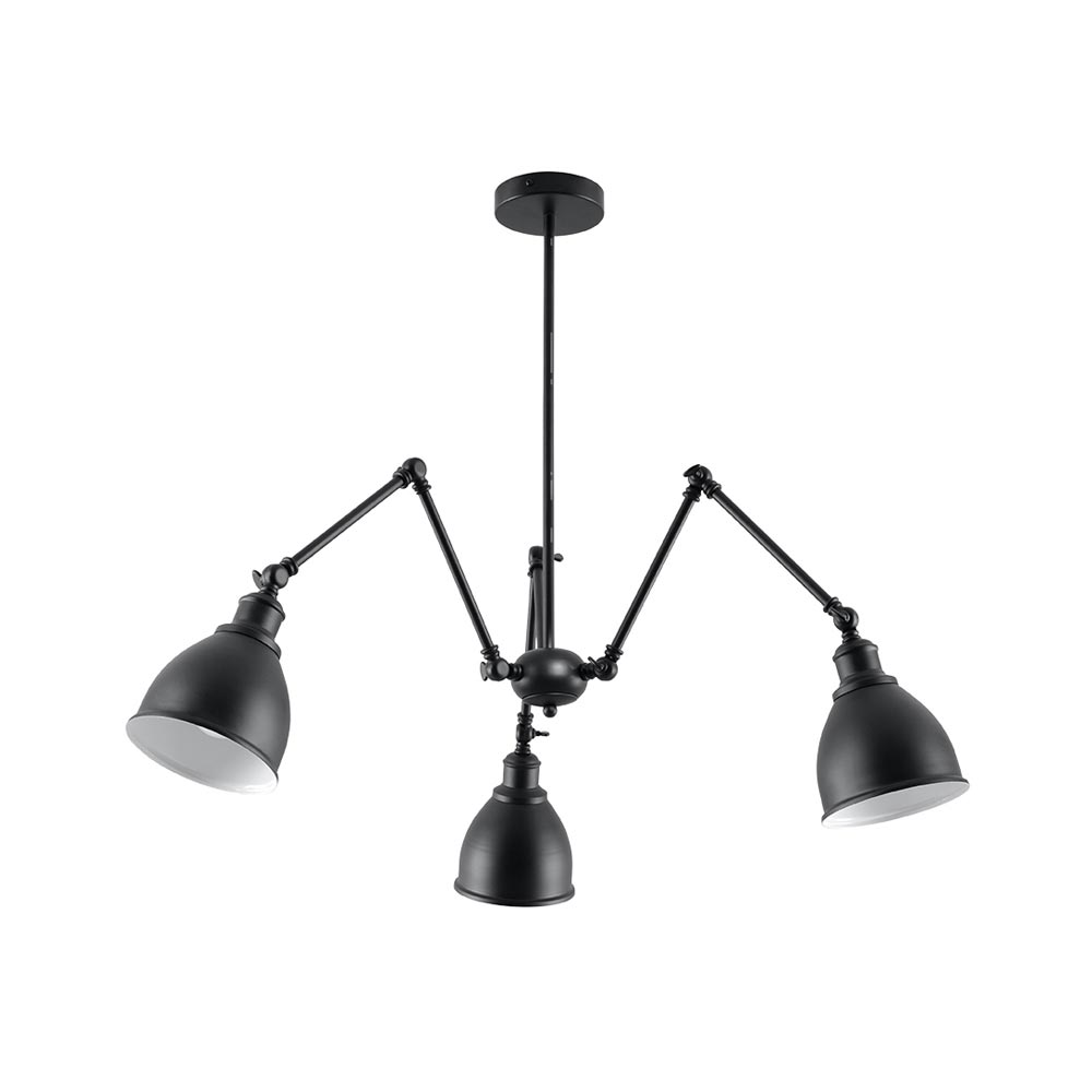 Lámpara suspendida STARK SHADE 3 negro, E27