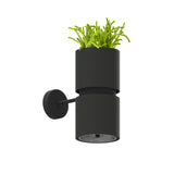 Aplique de pared KUKKIA negro, GU10