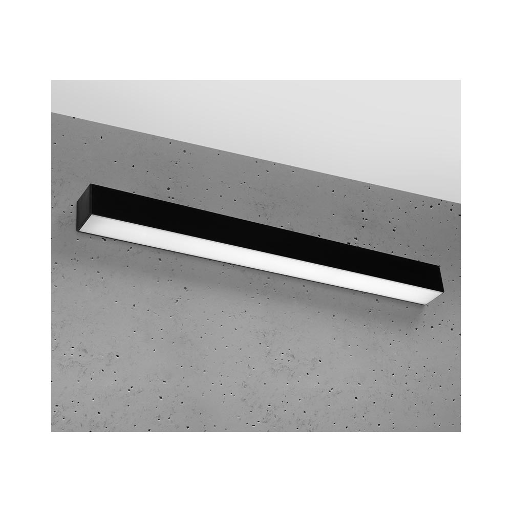 Aplique de pared PINNE LED 65 negro, 22W
