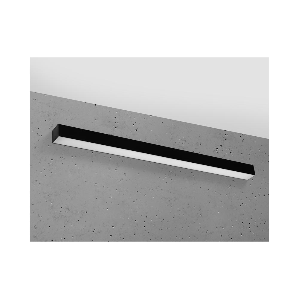 Aplique de pared PINNE LED 95 negro, 31W