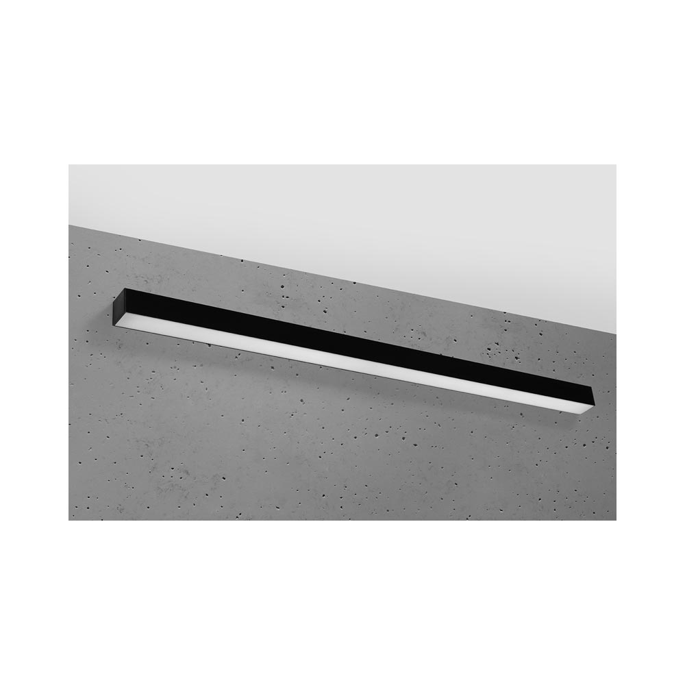 Aplique de pared PINNE LED 115 negro, 31W