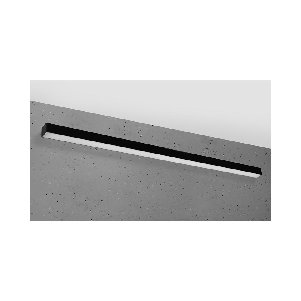 Aplique de pared PINNE LED 145 negro, 31W