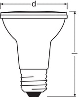 Ledvance/Osram Bombilla LED Spot E27 6,4W 350Lm 2700K 36º IP20 Regulable