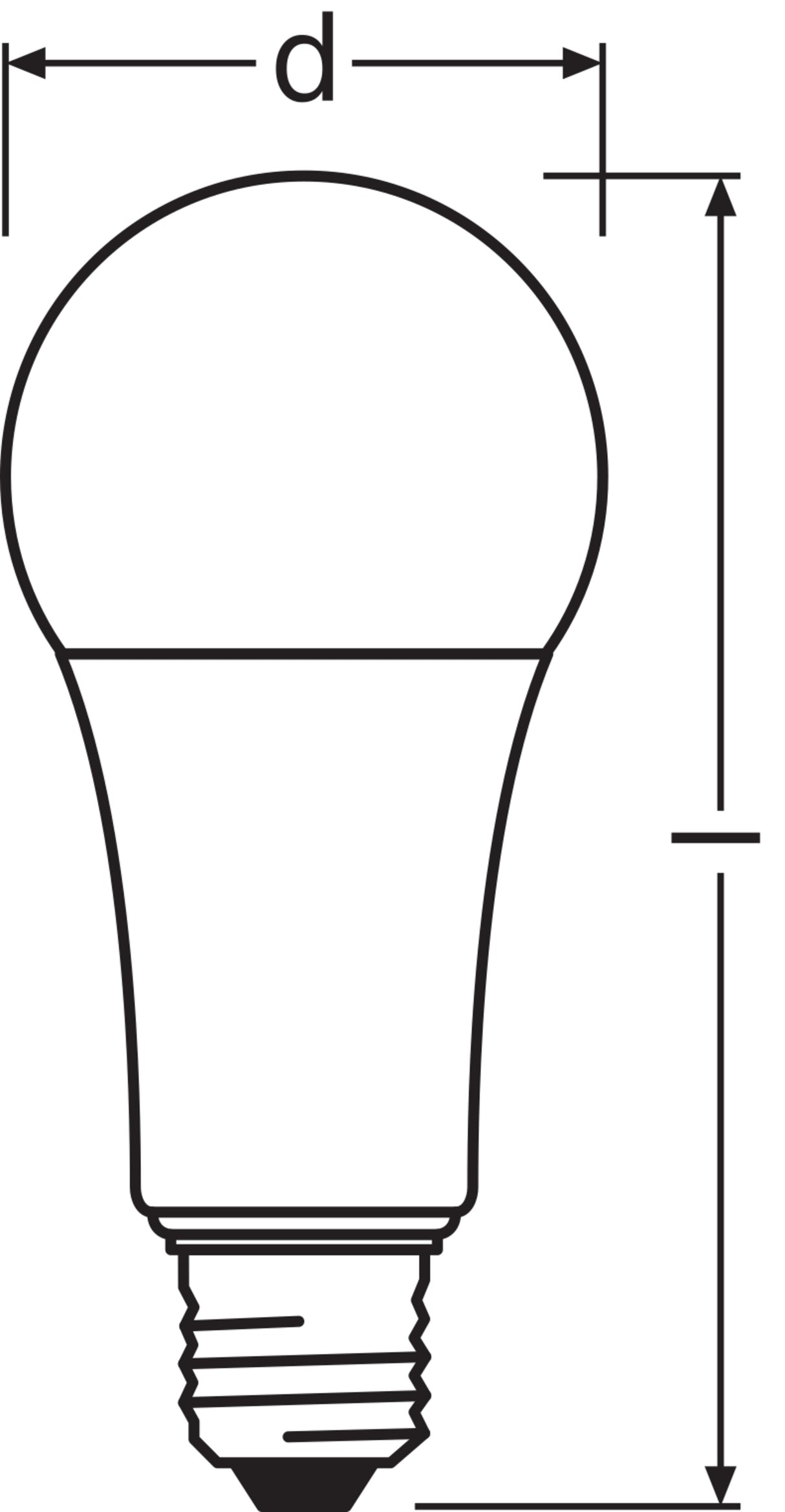 Ledvance/Osram Bombilla LED "Classic" E27 20W 2452Lm 2700K 200º IP20 Regulable