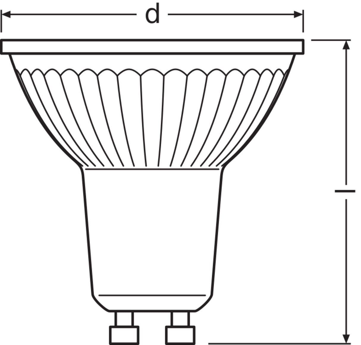 Ledvance/Osram Bombilla LED Spot GU10 7,9W 650Lm 3000K 120º IP20 Regulable