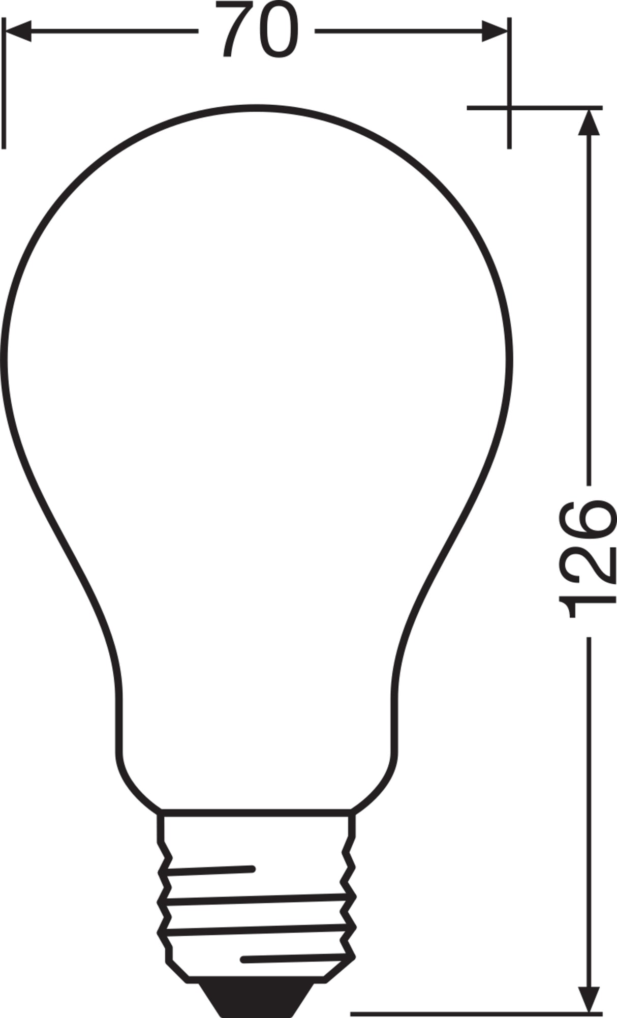 Ledvance/Osram Bombilla LED "Classic" E27 17W 2452Lm 2700K 330º IP20