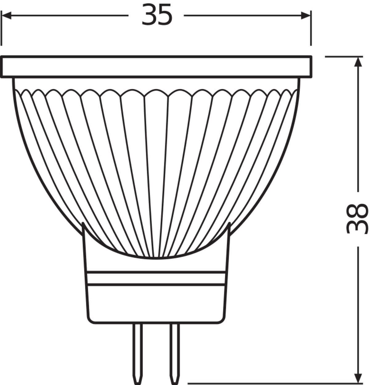 Ledvance/Osram Bombilla LED Spot GU4 2,5W 184Lm 2700K 36º IP20