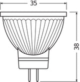 Ledvance/Osram Bombilla LED Spot GU4 2,5W 184Lm 2700K 36º IP20