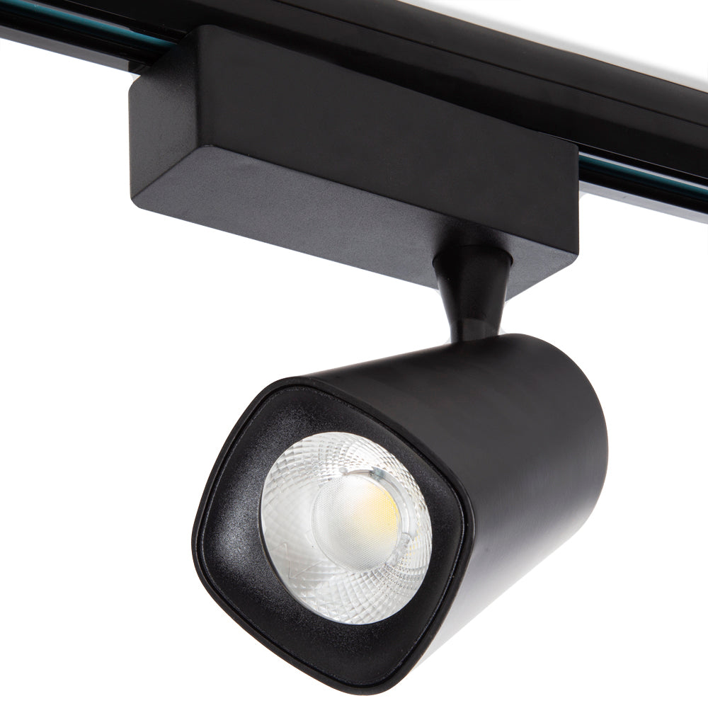 Foco Carril LED Monofásico Amancio 30W 2700Lm 30.000H Negro