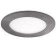 Placa de LEDs Circular Ø120Mm 6W 480Lm 50.000H Niquel Satinado