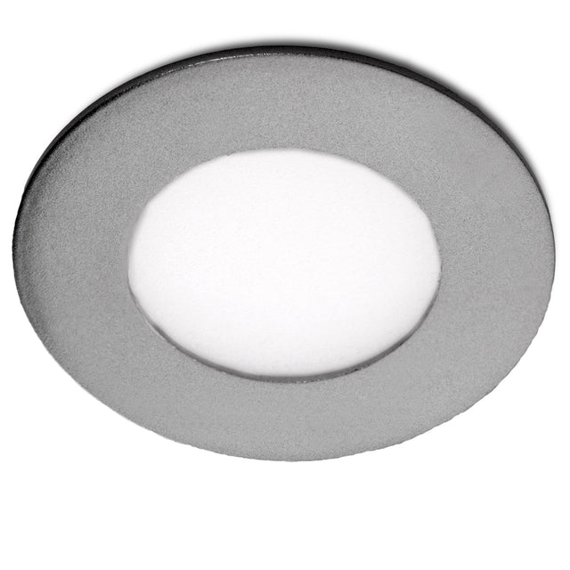 Placa de LEDs Circular Marco Plateado 90Mm 3W 230Lm 30.000H