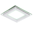 Foco Downlight  LED Cuadrado con Cristal 95X95Mm 6W 450Lm 30.000H