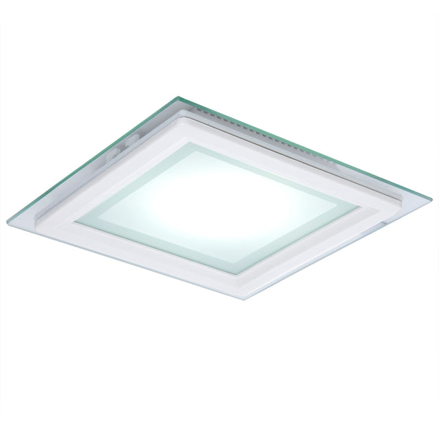 Foco Downlight  LED Cuadrado LED con Cristal 200X200Mm 18W 1500Lm 30.000H