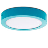 Plafón LED Circular Superficie Ø220Mm 18W 1450Lm 30.000H Azul