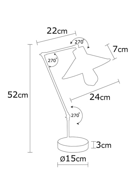 Lámpara de Mesa "Huanggang" [OPV-525NOR2120]