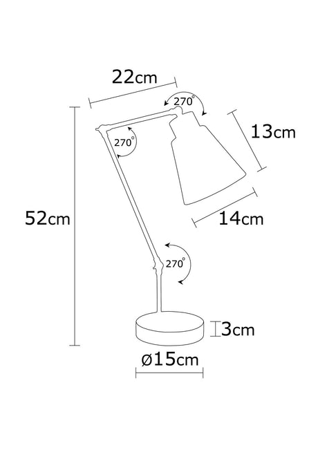 Lámpara de Mesa "Maoming" [OPV-525NOR2110]