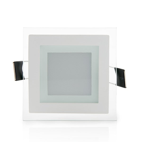 Downlight de LEDs Cuadrado con Cristal 95x95mm 6W 450Lm 30.000H