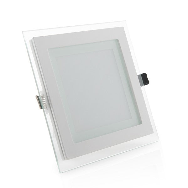 Downlights de LEDs Cuadrado con Cristal 160x160mm 12W 900Lm 30.000H