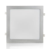 Placa de LEDs Cuadrada Marco Color Plata 300mm 25W 2180Lm 30.000H