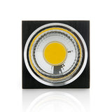 Downlight de LEDs de Superficie COB Cuadrado Cuerpo Negro 57x57mm 3W 270Lm 30.000H