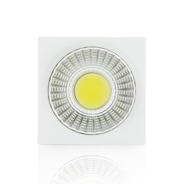 Downlight de LEDs de Superficie COB Cuadrado  Cuerpo Blanco 57x57mm 3W 270Lm 30.000H