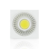 Downlight de LEDs de Superficie COB Cuadrado  Cuerpo Blanco 57x57mm 3W 270Lm 30.000H