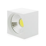 Downlight de LEDs de Superficie COB Cuadrado  Cuerpo Blanco 57x57mm 3W 270Lm 30.000H